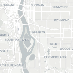 A native 256 by 256 Portland tile in Positron style